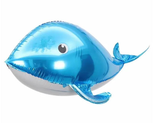 Winner Party 35" Blue Whale Balloon