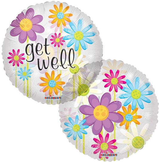 Conver USA 18" Get Well Flowers Clear Balloon