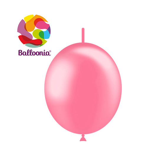 Balloonia 12" Decolink Metallic Latex Pink 100ct