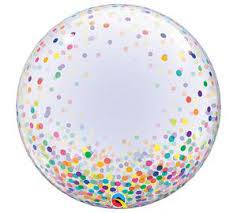 Qualatex 24" Colorful Confetti Dot Bubble Balloon
