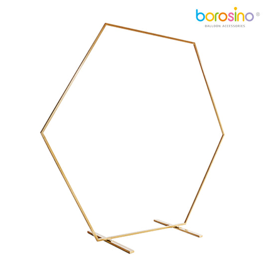 Borosino B466 Geometric Metal Frame Gold