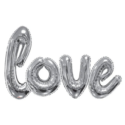 Conver USA "Love" Script Jumbo Foil Balloon Kit 53 x 84in