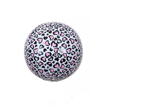 Winner Party 22"  Leopard Print with Hearts Orb Balloon
