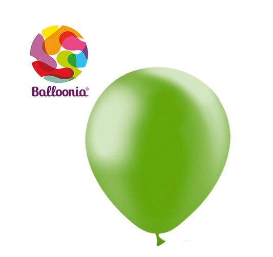 Balloonia 5" Latex Metallic Green 100ct