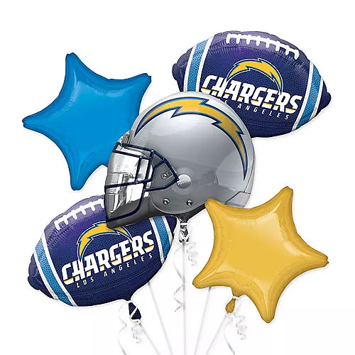 Anagram NFL CHARGERS Balloon Bouquet 5ct