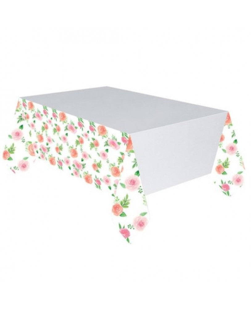 Floral Baby Paper Table Cover