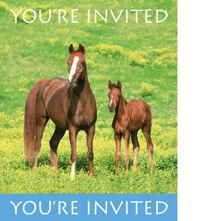 Wild Horses Party Invitations 8ct