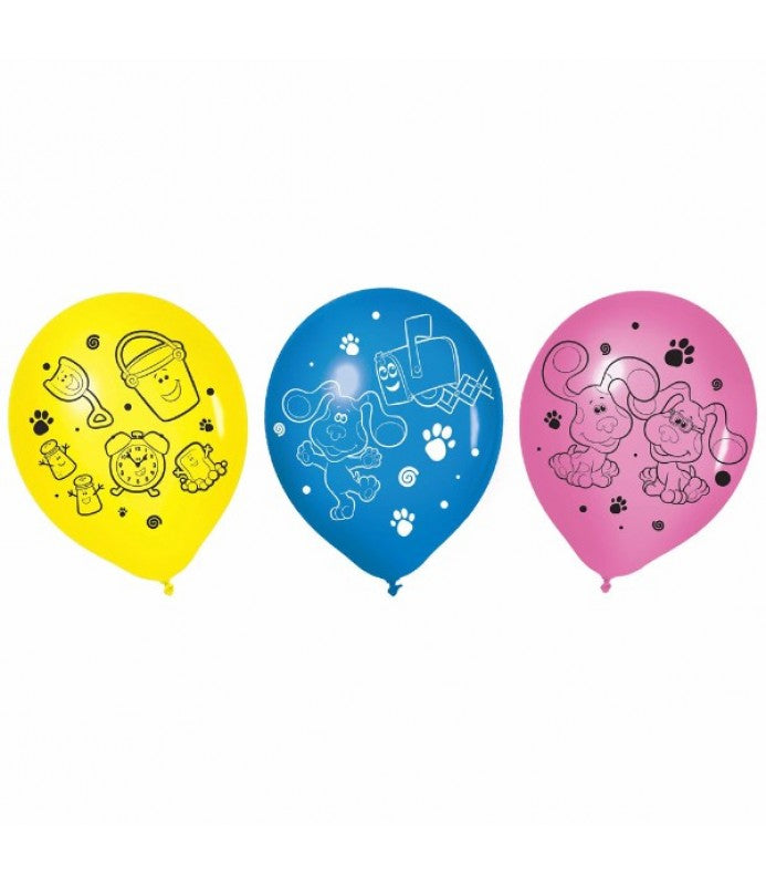 Blue's Clues 12" Printed Latex Balloons 6ct