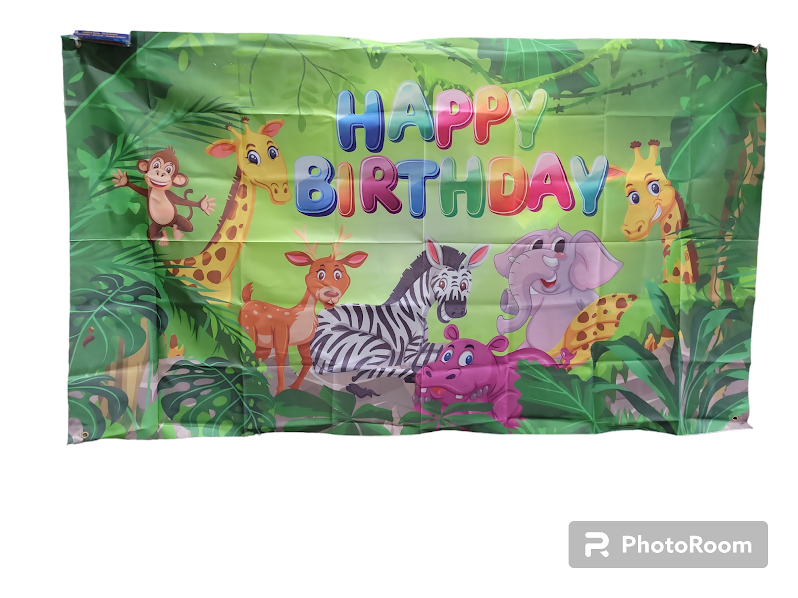 Happy Birthday Safari Banner