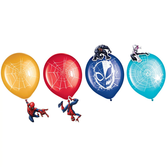 Spider-Man™ Webbed Wonder 12" Latex Balloon 6ct
