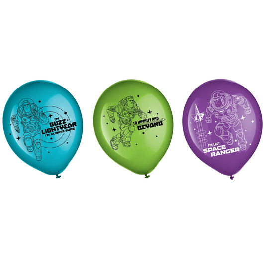 Lightyear 12" Latex Balloons 6ct