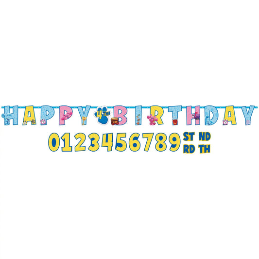 Blues Clues Jumbo Add An Age Letter Banner 10ft