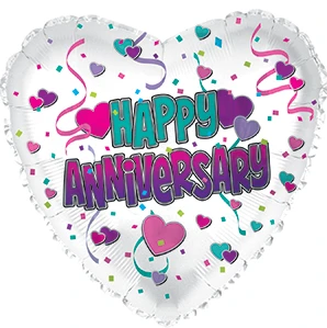CTI 18" Happy Anniversary Hearts Balloon