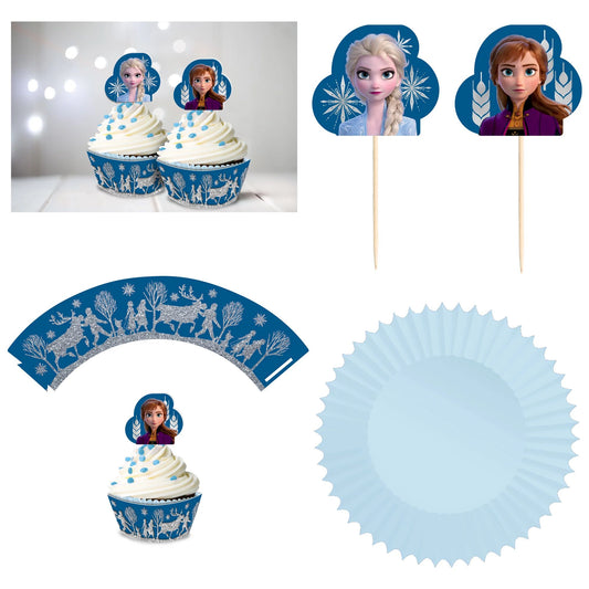 ©Disney Frozen 2 Glitter 24pc Cupcake Kit