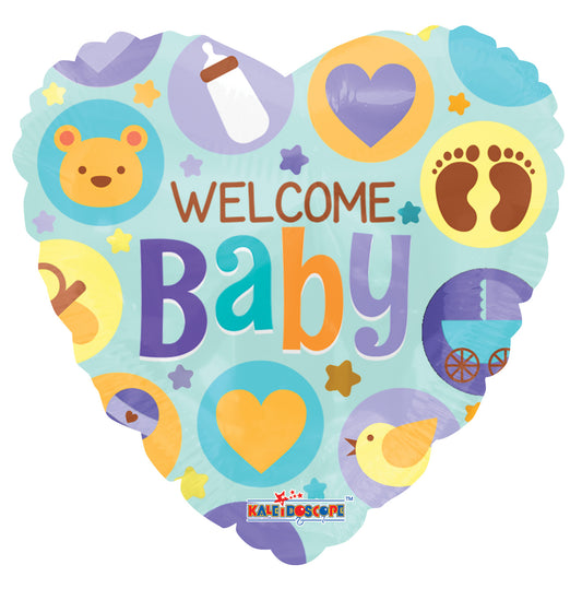 ConverUSA 18" Welcome Baby Heart Balloon
