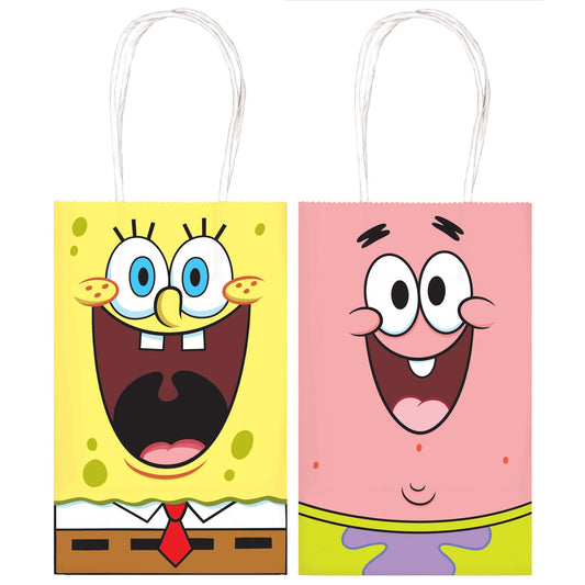 SpongeBob© Printed Paper Kraft Bag 8ct