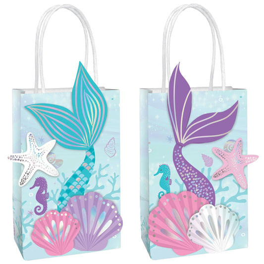 Shimmering Mermaids Create Your Own Bags - 8ct