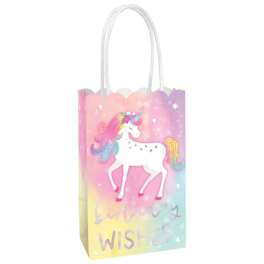 Enchanted Unicorn Kraft Bags 8ct