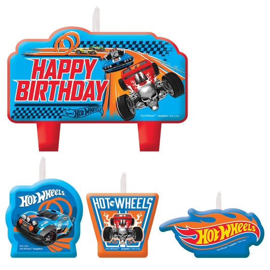 Hot Wheels Wild Racer™ Birthday Candle Set 4pc