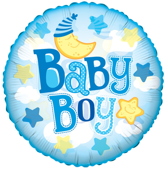 ConverUSA 24" Baby Boy Moon Clear View Balloon
