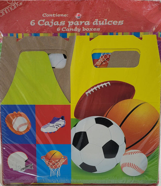 Sports Treat Boxes 6ct