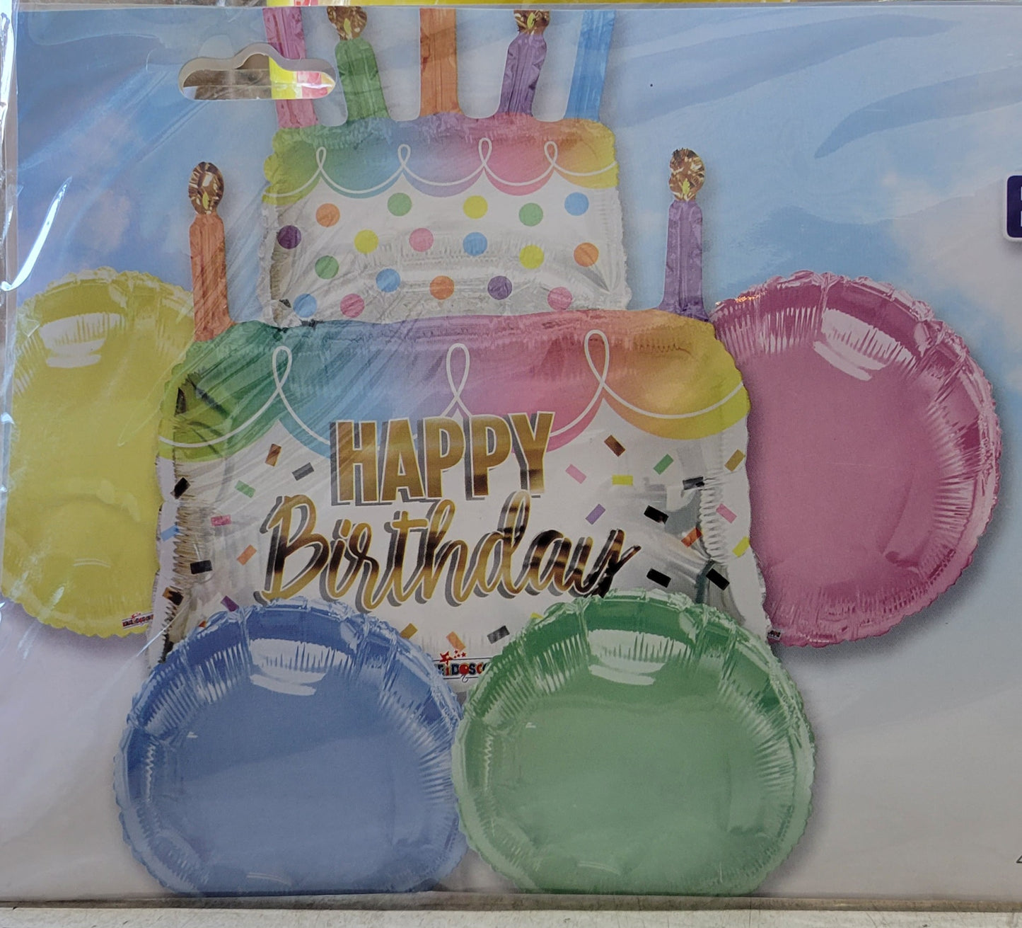 ConverUSA Happy Birthday Cake Balloon Bouquet