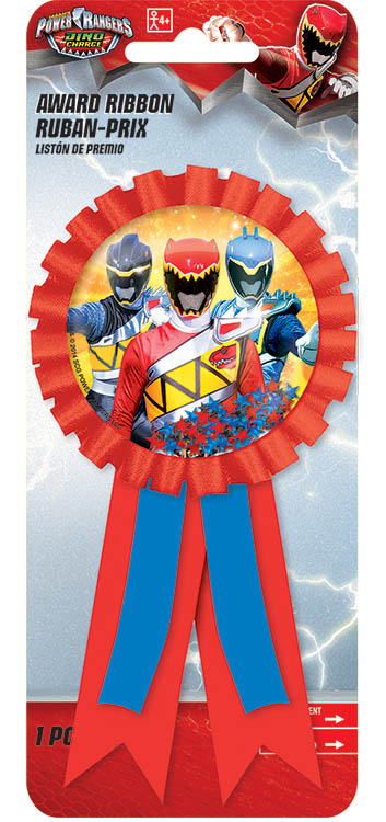 Power Ranger Dino Charge Confetti Pouch Award Ribbon