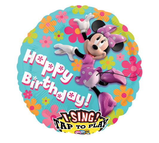 Minnie Mouse 28"  Singing Happy Birthday Balloon