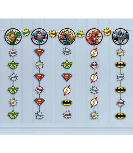 Justice League Hanging String Decorations (5pc)