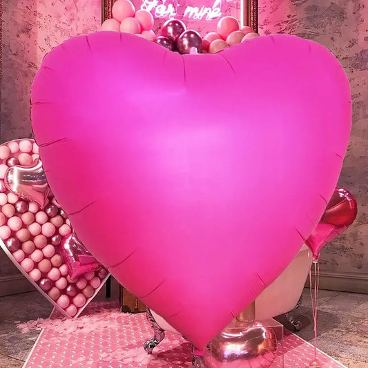 Winner Party 65" Hot Pink Heart Shape Balloon