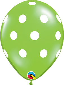 Qualatex 11" Big Polka Dots Latex Balloon 50ct