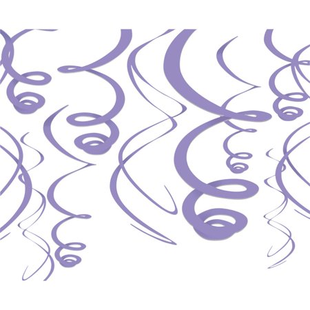 Purple Swirl Decoration 12pc