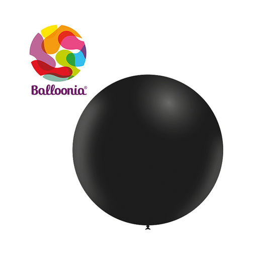 Balloonia 2ft Black Latex Balloon 5ct
