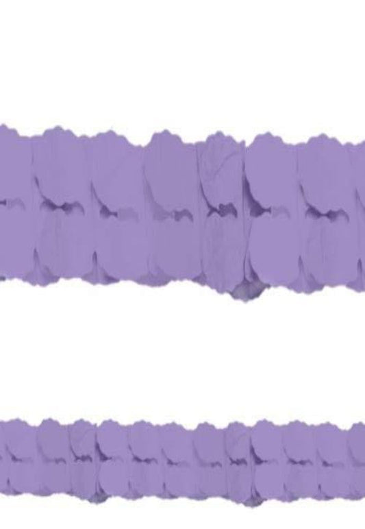 Purple Paper Garland 12ft 1ct