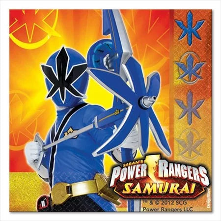Power Rangers Samurai Beverage Napkins 16ct