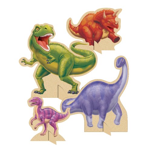 Dinosaur Stand-Up Table Centerpieces 4pc