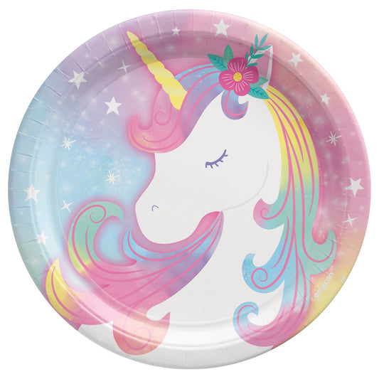 Enchanted Unicorn 7" Paper Plate