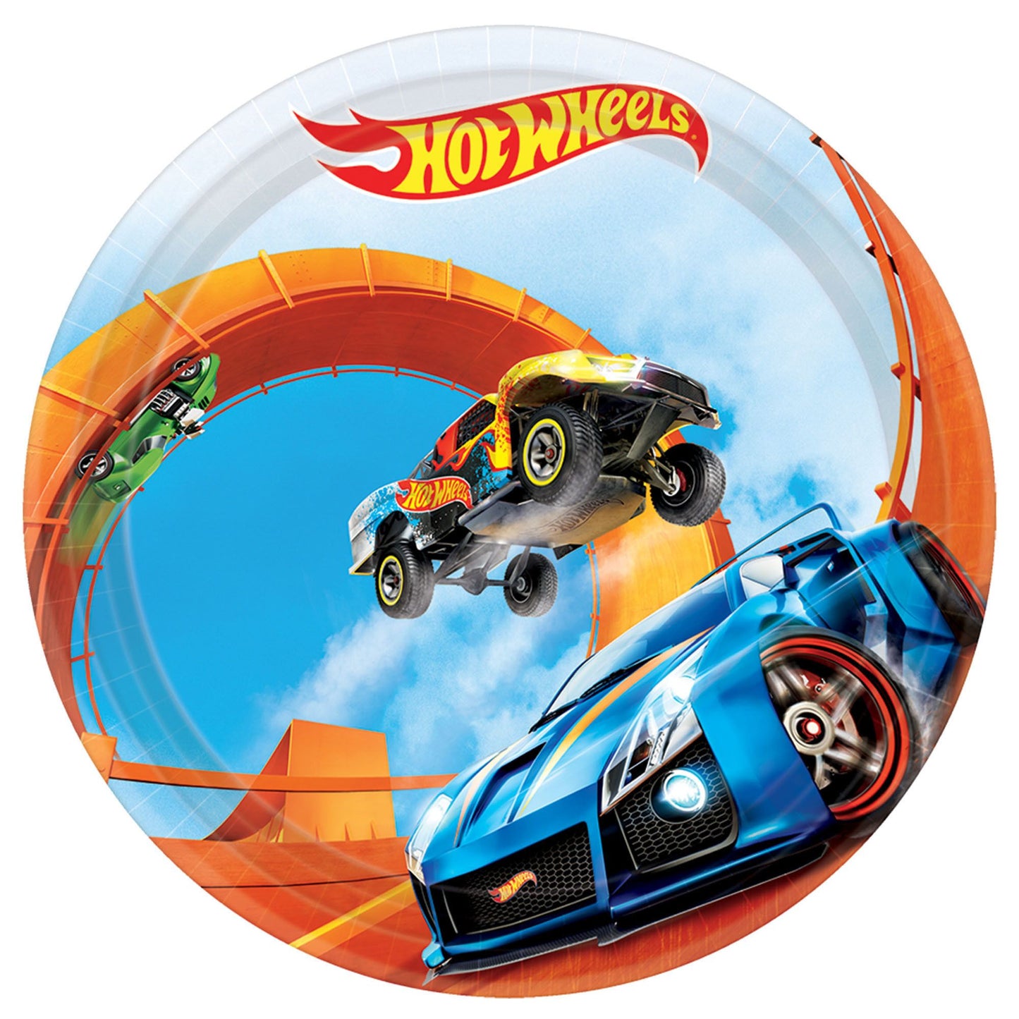 Hot Wheels Wild Racer™ Round Plates, 7" 8ct
