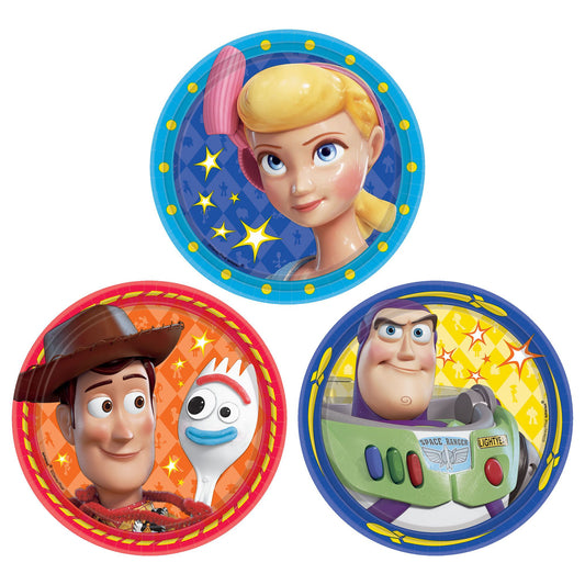 ©Disney/Pixar Toy Story 4 7" Assorted Round Plates 8ct