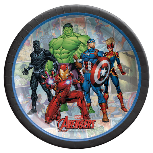 Marvel Avengers Powers Unite™ 7" Round Plates 8ct