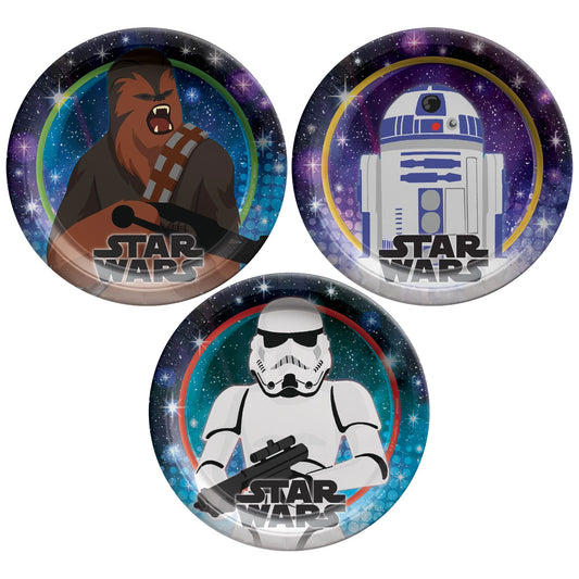 Star Wars™ Galaxy of Adventures 7" Round Plates - Assorted 8ct