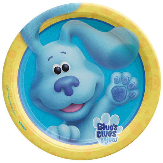 Blues Clues 9" Round Plates 8ct