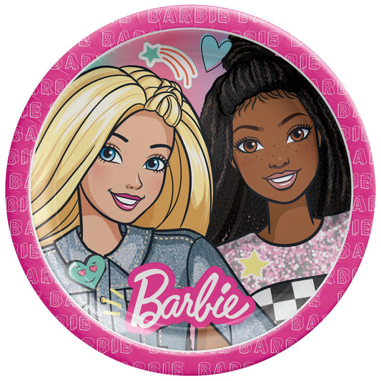 Barbie Dream Together 9" Round Plates 8ct
