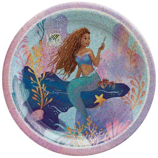 The Little Mermaid 9" Round Plates 8ct
