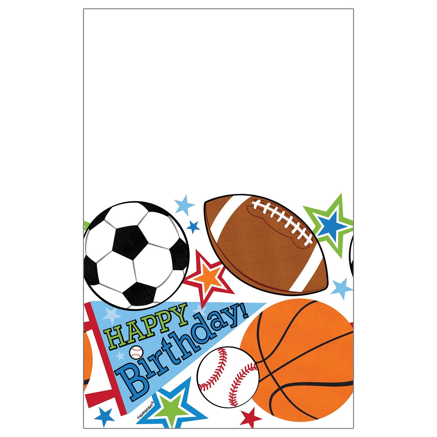 Sports Party Plastic Table Cover