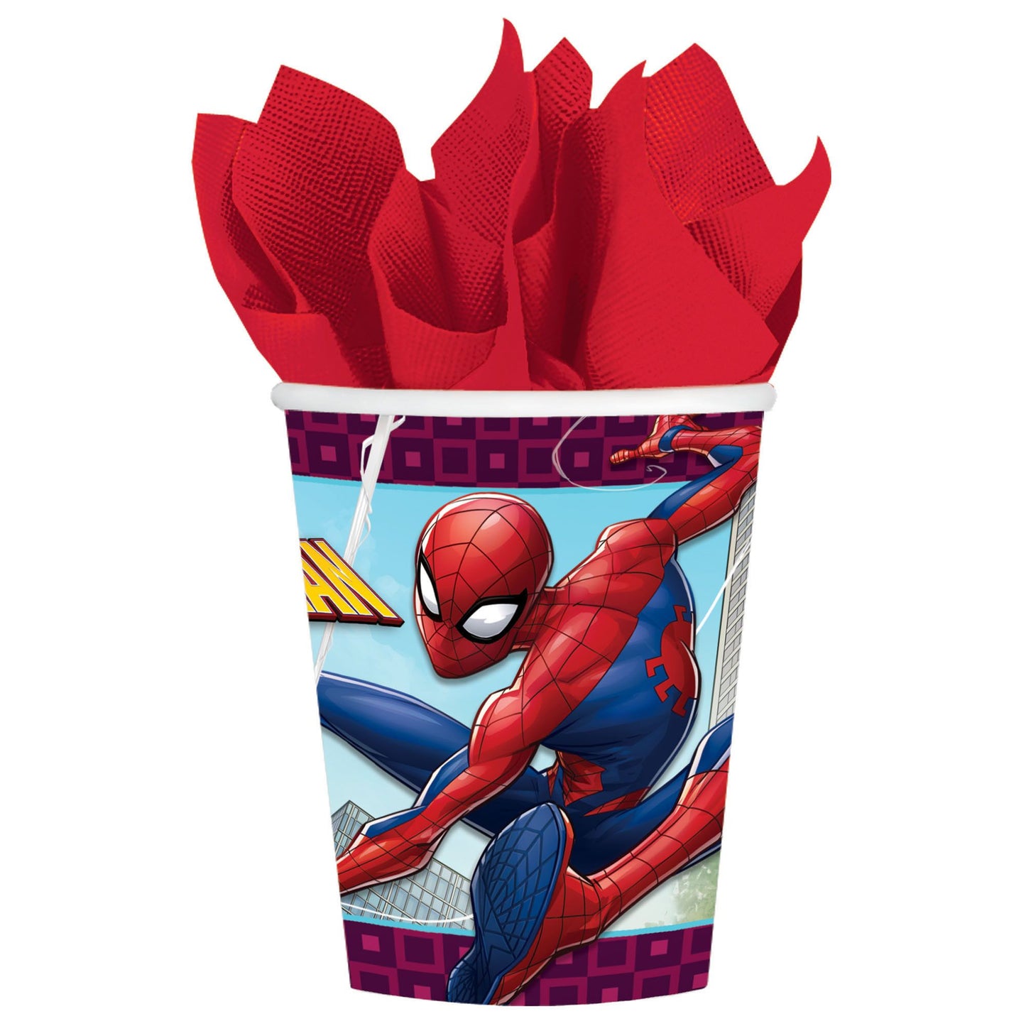 Amscan Spiderman Cups 8ct- 9oz