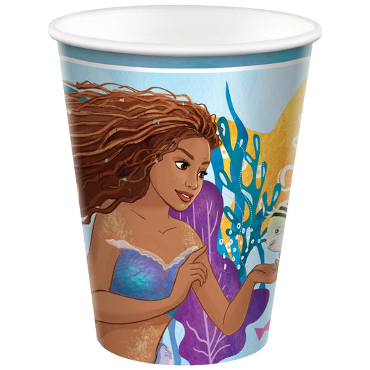 The Little Mermaid Cups, 9 oz. 8ct