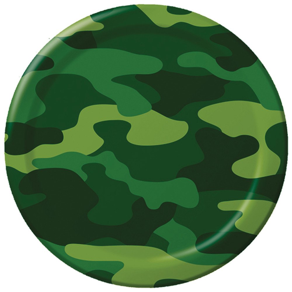 Camo Gear 7in  Paper Plates 8 Count