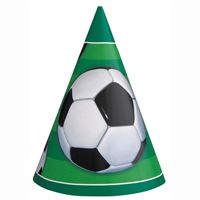 Soccer Party Hats 8ct