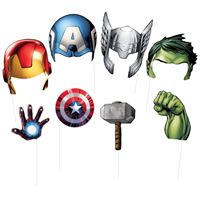 Avengers Assemble Photo Booth Props 8ct